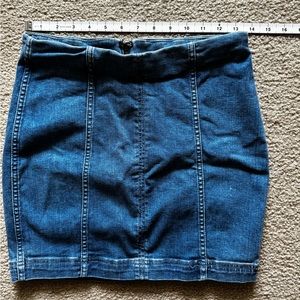 Free People Mini Denim Skirt